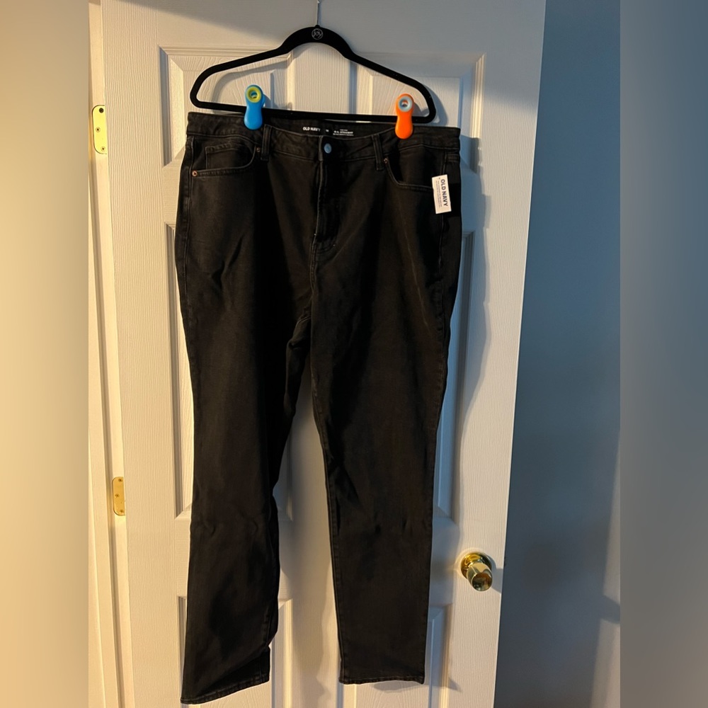 Old navy high rise straight leg jeans size 18